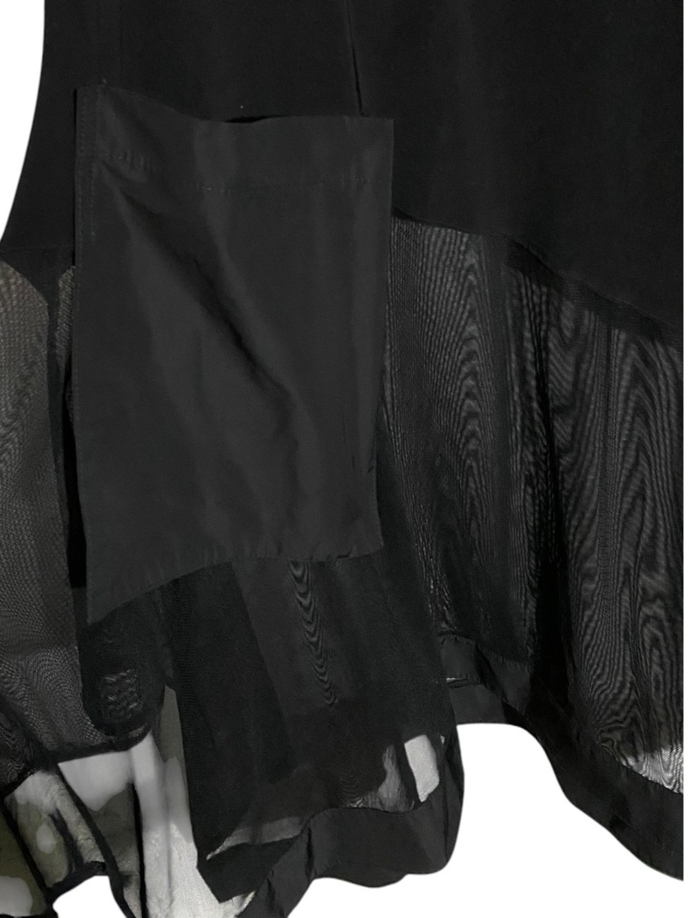 Joseph Ribkoff Black Asymmetrical Tunic 8 Cowl Neck Lagenlook Avant Garde Artsy - Picture 9 of 14